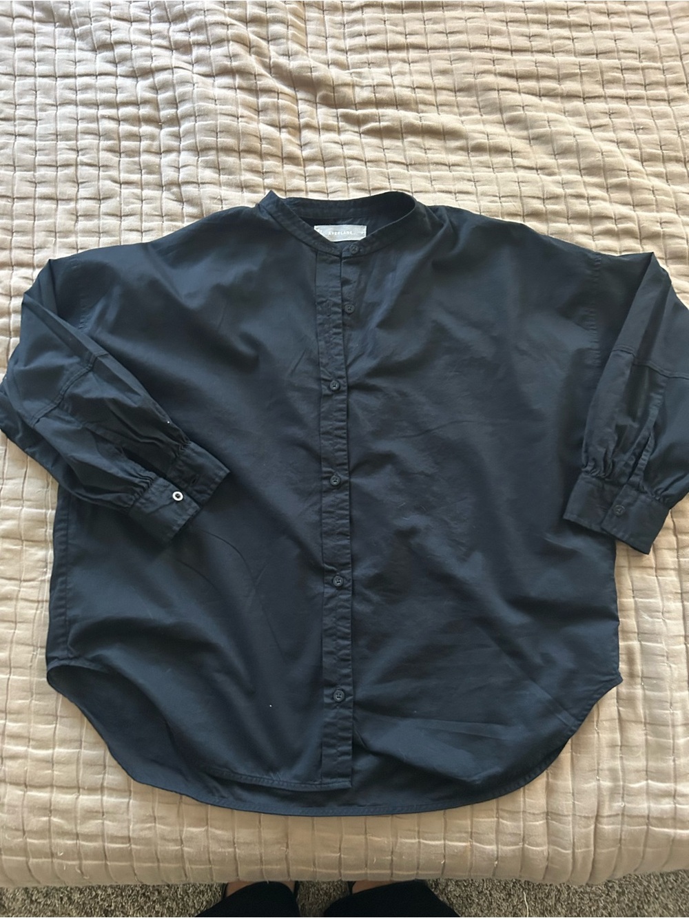 Everlane Black Button-Up Women's Blouse
